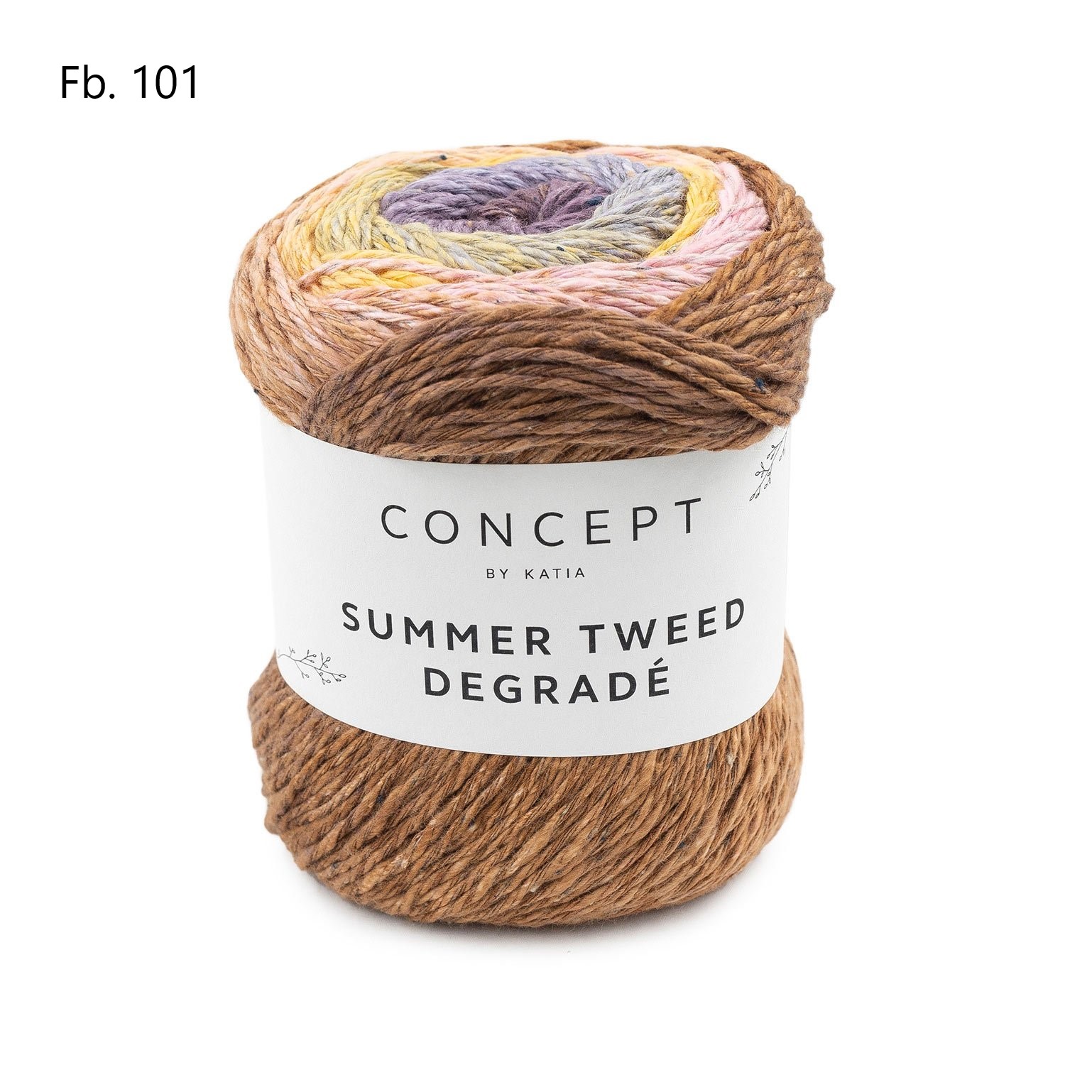 Summer tweed degradé - Kaki-Beige-Medium roze 103 - Do-it creatief